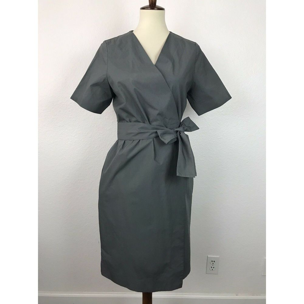 Cos Pockets Cotton Wrap Dress FLAW